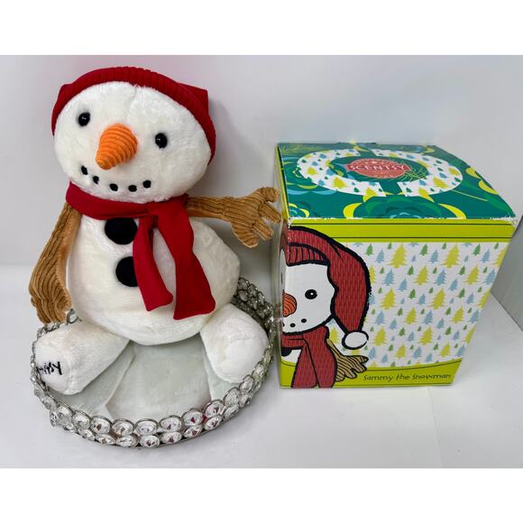 Scentsy Buddy Sammy the Snowman Plush+Original Box–Retired/HTF No Scent Pak - Picture 4 of 4